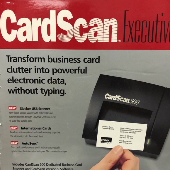 CardScan 500 Executive Business Card Scanner - Picture 2 of 5